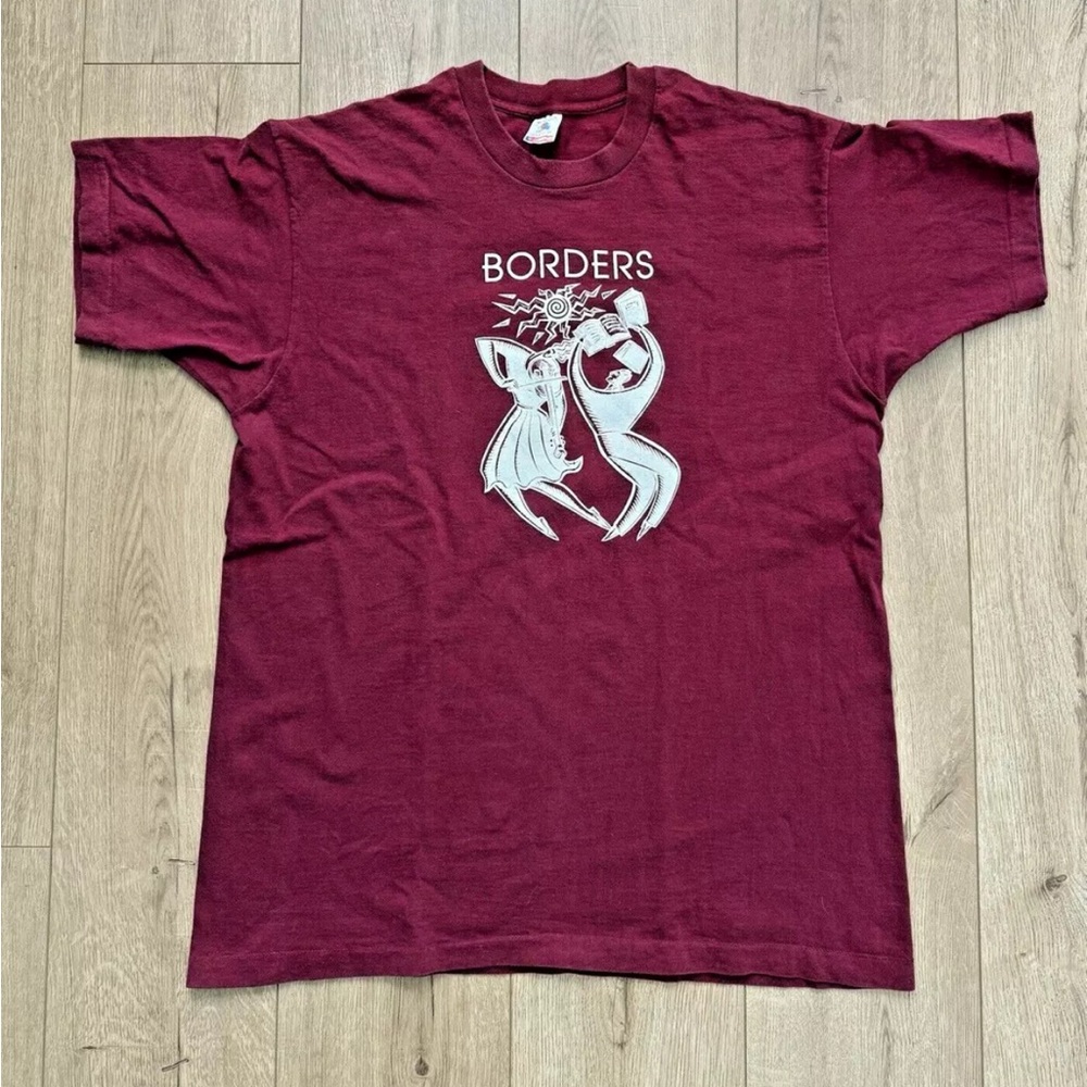 Vintage Borders Bookstore Graphic T-shirt XL 📚💎